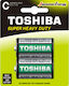 Toshiba Цинкови батерии Цинк C 1.5V 2бр