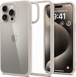 Spigen Ultra Hybrid Back Cover Plastic / Silicone 2мм Natural Titanium (iPhone 15 Pro Max)