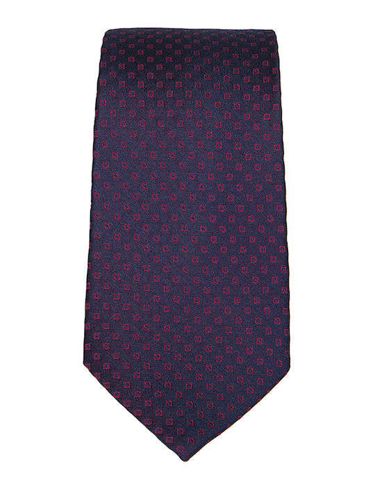 Vardas Men's Tie Silk Printed in Blue Color