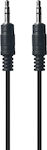 Powertech 3.5mm male - 3.5mm male Cable Black 1.5m (PTR-0145)