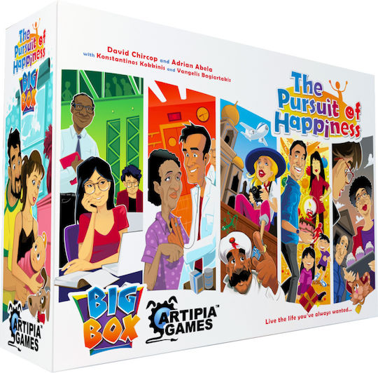 Board Game The Pursuit of Happiness: Big Box (All-In) for 1-5 Players 14+ Years (EN) Artipia