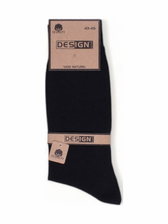 Design Bărbați Șosete Uni Negre 1Pachet Design Bărbați Șosete Uni Negre 1Pachet