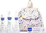 Mustela Σετ Περιποίησης Balm cream 100 ml, Bath gel 200 ml, Body milk 300 ml, Styling water 200 ml & Children’s Backpack 5τμχ