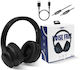 ANC800 Wireless / Wired On Ear Headphones with 18 hours of Operation Black