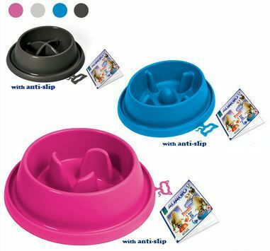 Georplast Kunststoff Schalen Futter & Wasser Langsame Fütterung für Hund & Katze