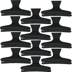 Niobe Professional Haarspangen Schwarz 12 Stück