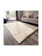 United Carpet Furx Covor Rotund Shaggy Din blană Ecru
