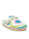 Fără toc Piele Mule Colorful-White