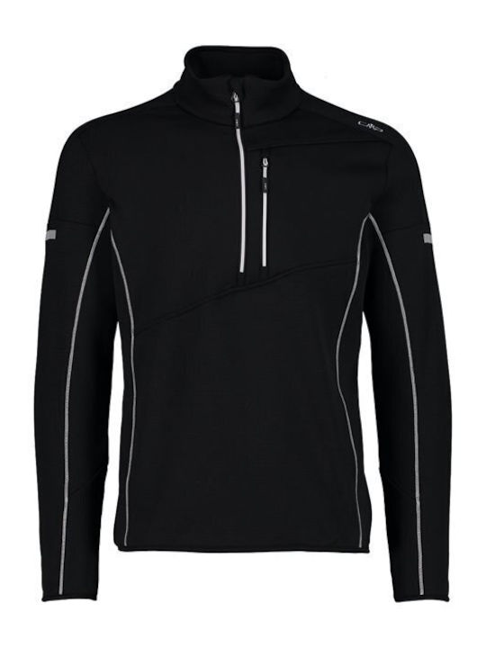 Sportliches Langarmbluse Schwarz