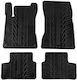 Apesan Set of Front and Rear Mats 4pcs for Mercedes-Benz A Class / B Class 2018+ Black