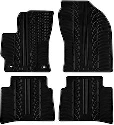 Apesan Set Front and Back 4pcs for Toyota Corolla 2018+ Black