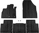 Apesan Set of Front and Rear Mats 5pcs for Renault Scenic 2016+ Black