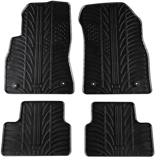 Apesan Σετ Μπροστινά και Πίσω Πατάκια 4τμχ για Chevrolet Cruze 2009-2016 Μαύρα