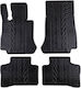 Apesan Set of Front and Rear Mats 4pcs for Mercedes-Benz GLC 2015+ Black
