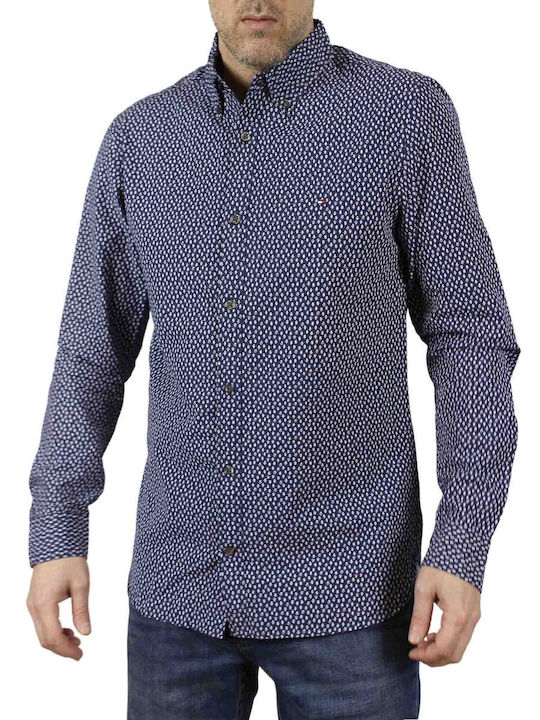 Tommy Hilfiger Men's Shirt Long Sleeve Blue