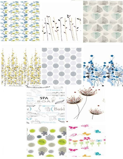 Sidirela Pacific Duschvorhang Stoff 240x180cm (Verschiedene Designs)