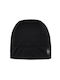 Buff Solid Beanie Unisex Beanie Knitted in Black color