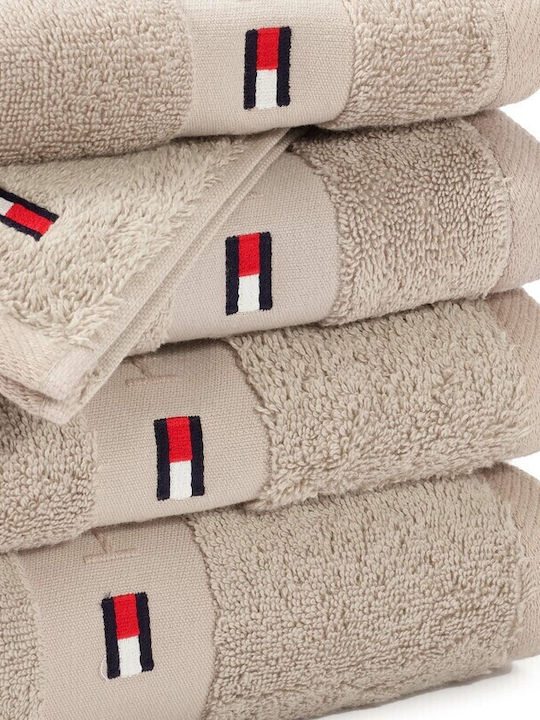 Tommy Hilfiger Λαβέτα Legend 30x30εκ. Sand