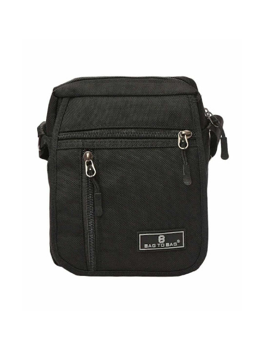 Bag to Bag Geantă pentru bărbați Umăr / Crossbody Neagră