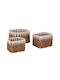 Coș decorativ Wicker cu mânere Brown HomeMarkt