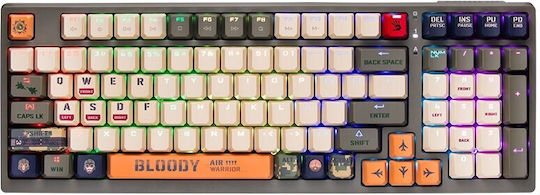 A4Tech Bloody S98 Gaming Mechanische Tastatur mit Benutzerdefiniertes Rot Schaltern und RGB-Beleuchtung (Englisch US) Aviator