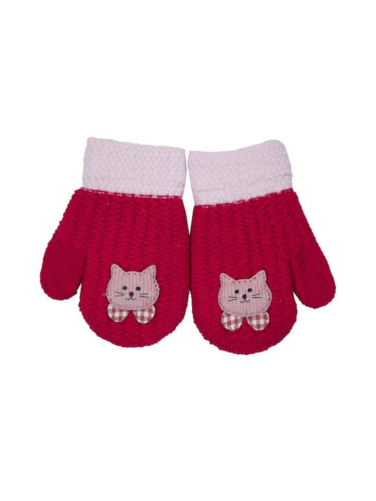 Kitti Knitted Kids MIttens Red