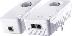 Devolo Komfort Plus Powerline Dual Kit Wi‑Fi 5 with Prin trecere Socket and 2 Ethernet Ports