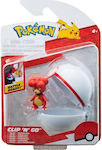 Jazwares Παιχνίδι Μινιατούρα Clip'n'Go Pokemon Magby για 4+ Ετών 5εκ.