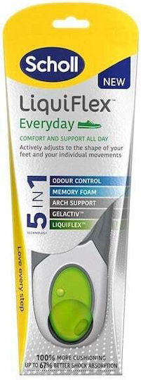 Scholl Liquiflex Everyday Anatomic Insoles No 42-47 F940015801 2 Pieces