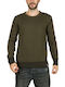 Langarm-Pullover Khaki