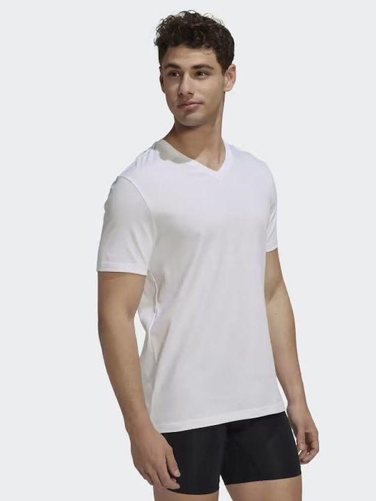 Men's Short Sleeve Undershirts In White Colour 3Pack