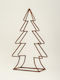 Illuminated Christmas Decorative Metal Tree 90 cm Copper