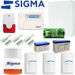 Sigma Security Πλήρες Σύστημα Συναγερμού με κέντρο Sigma Apollo Plus (Apollo 32) & Σειρήνα Sigma IBIS