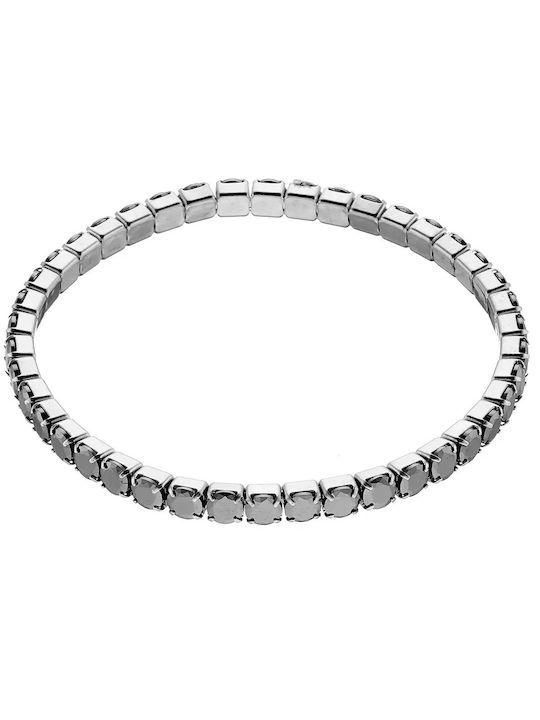 Oxzen Bracelet Riviera made of Steel with Zircon