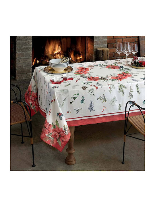 Gabel Christmas Tablecloth Fabric Multicolour L360xW150cm 1pcs