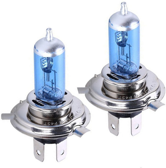 Lamps Car H4 Xenon 5500K Cold White 12V 55W 2pcs
