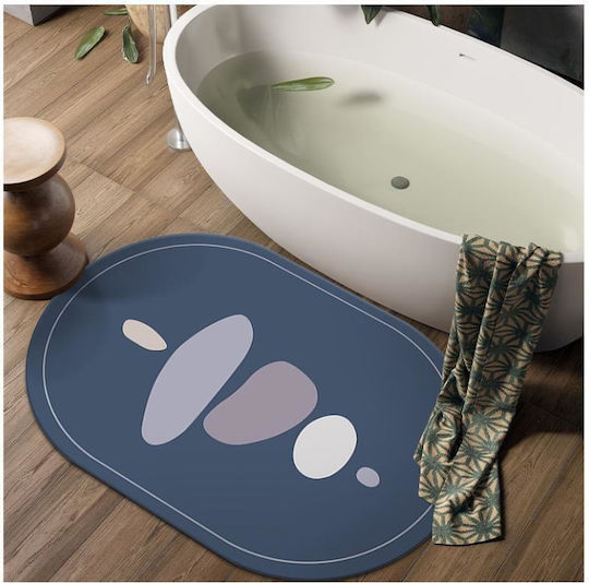 Viosarp Badematte Synthetisch,Polyester/Cotton/Leather Oval Super 5206753038849 Gray 40x60cm