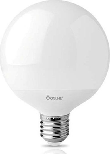 Fos me Λάμπα LED 15W για Ντουί E27 και Σχήμα G95 Ψυχρό Λευκό 1200lm