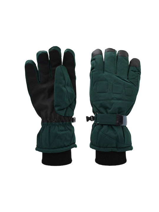 Brims and Trims Men's Ski & Snowboard Gloves Green