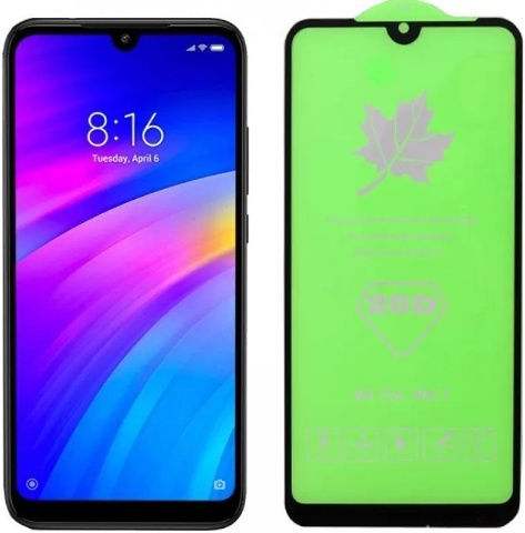 Volte-Tel 9h 0.25мм Пълно лепило Закалено стъкло за цялото лице Черен (Redmi 7)