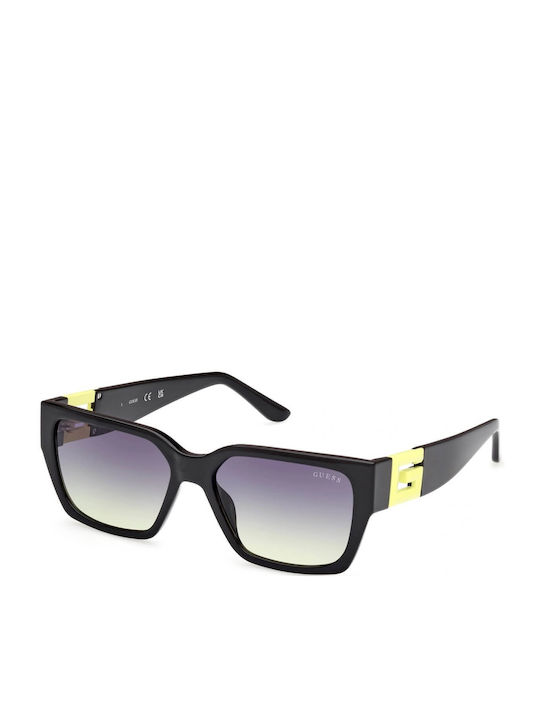 Guess Women's Sunglasses with Black Plastic Frame and Gray Gradient Lens GU7916 41B