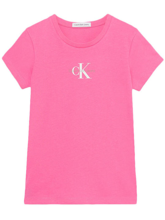 Calvin Klein Παιδικό T-shirt Λευκό Monogram
