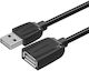 Vention USB 2.0 Cable USB-A male - USB-A female Μαύρο 1.5m VAS-A44-B150