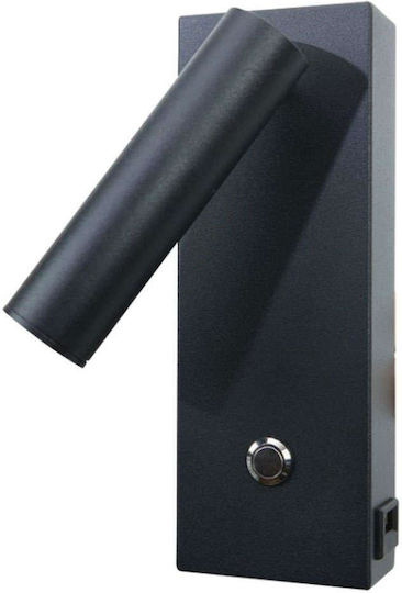 Inlight Single LED Warm White Spot in Black Color