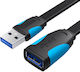 Vention USB 3.0 Cablu USB-A - USB-A female Negru 1.5m VAS-A13-B150