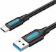 Vention USB 3.0 Cable USB-C Male - USB-A Black 1.5m