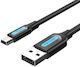 Vention Cablu USB 2.0 USB-A Masculin - micro USB-B Masculin Negru 0.25m COMBC