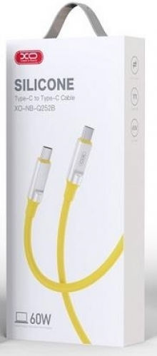 XO NB-Q252B USB 2.0 Kabel USB-C männlich - USB-C 60W PD Gelbe 1m XO-NB252YL