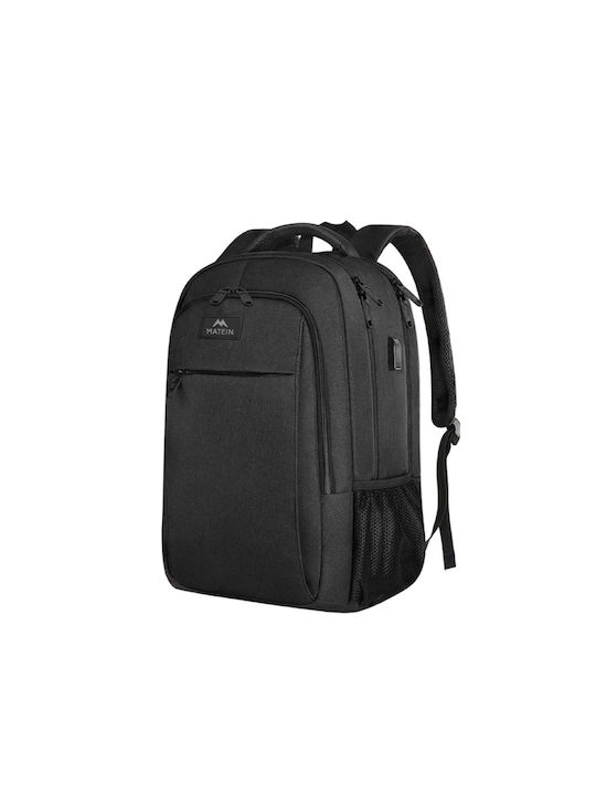 Matein Men's Backpack Antitheft with USB Port Black 28lt