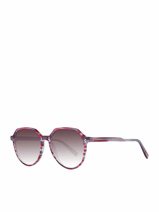 Ana Hickmann Women's Sunglasses with Multicolour Plastic Frame and Gray Gradient Lens HI9163 E02